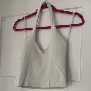 lululemon athletica Cream Halter Crop Top